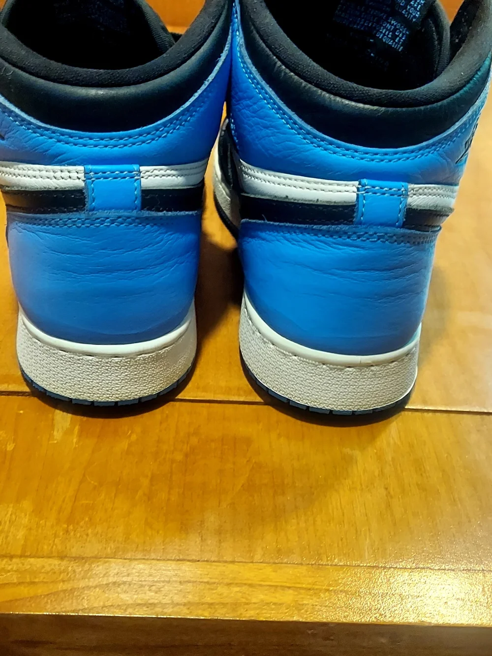 Jordan High-Top Sneakers — Black & Blue